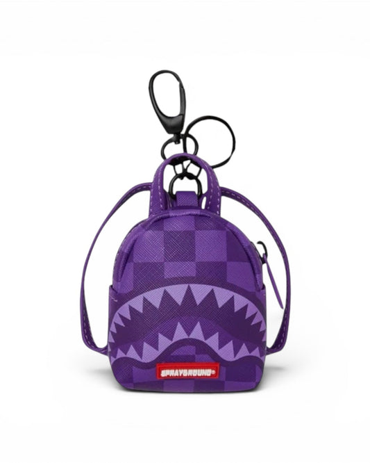 Sprayground Keyring - Purple Check