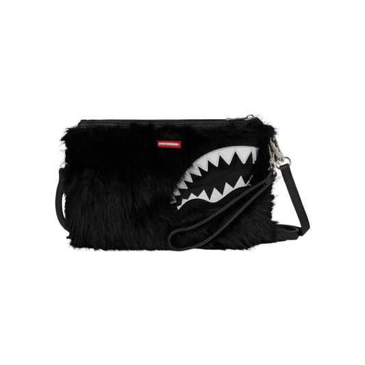 Sprayground Clutch - Black Fur Inspired