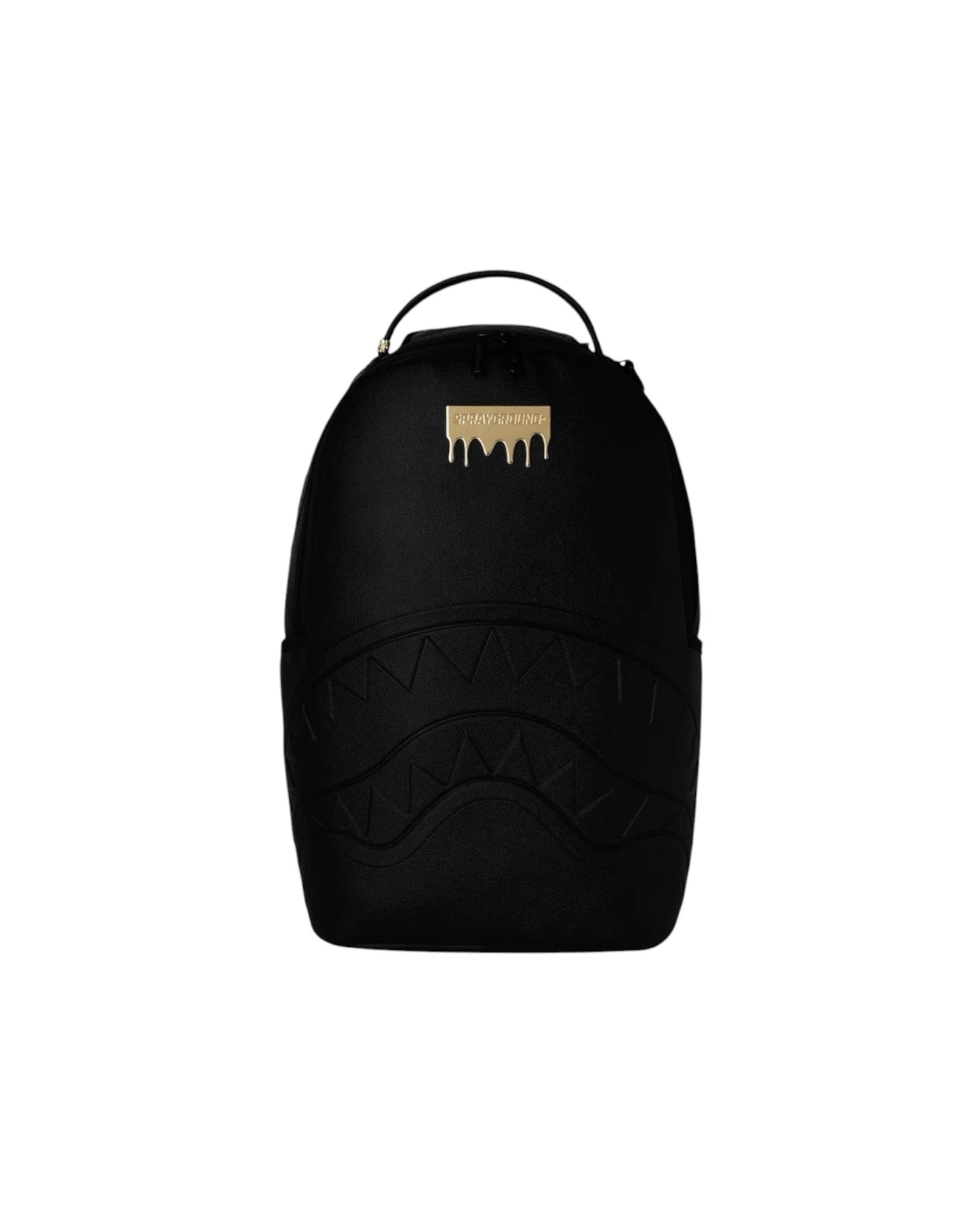 Gold Brick Drip Black Backpack